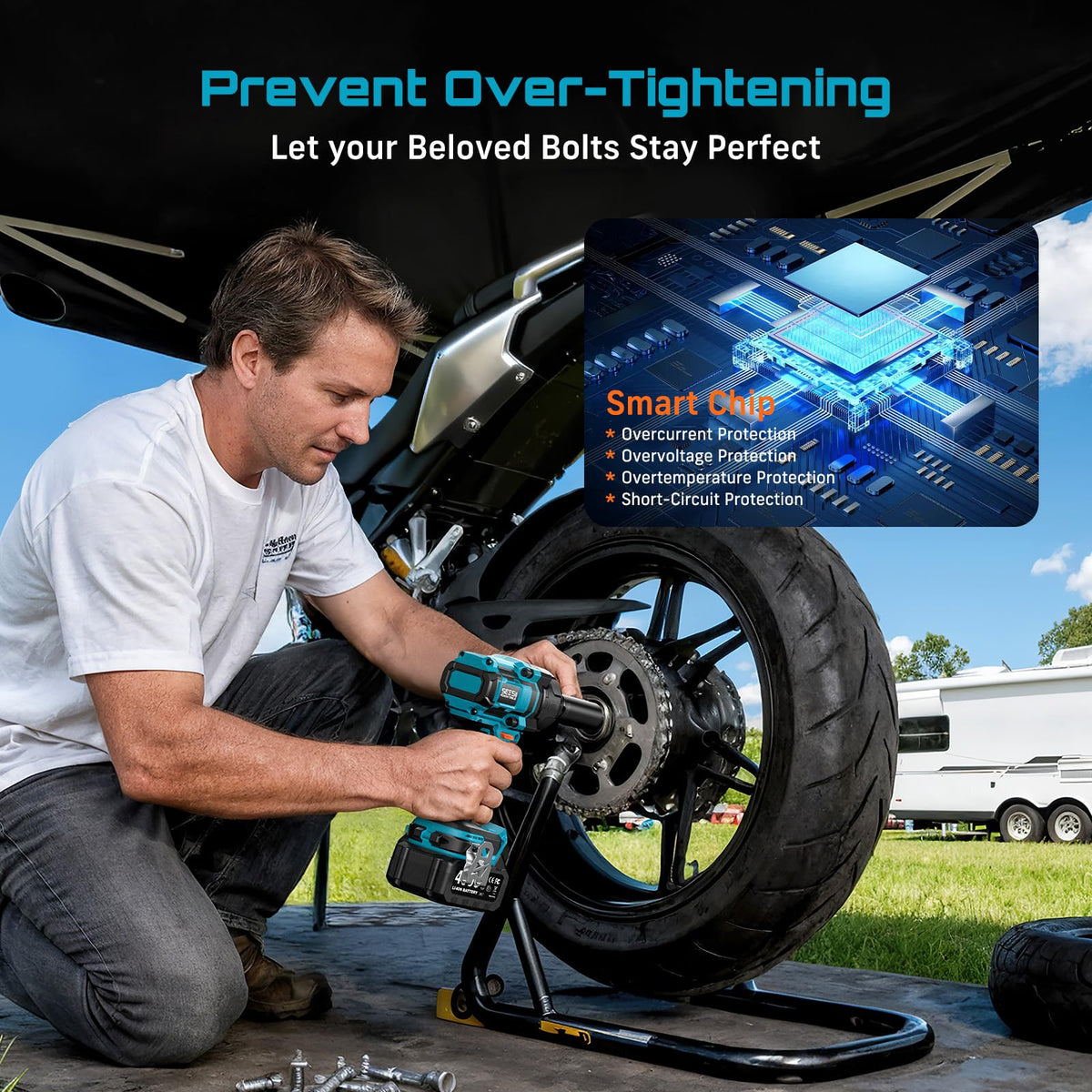 Seesii Hog Ring Anvil enables quick accessory changes.