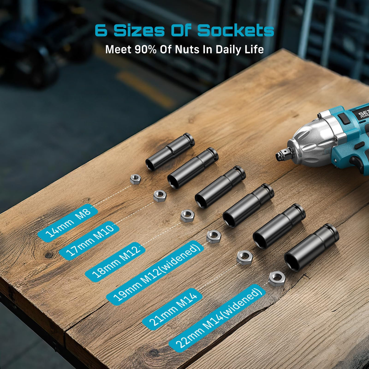 Durable tungsten anvil and alloy hammer ensure long-lasting impact.