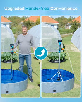 Seesii 720 GPH water transfer pump powers fast drainage for pools and barrels.