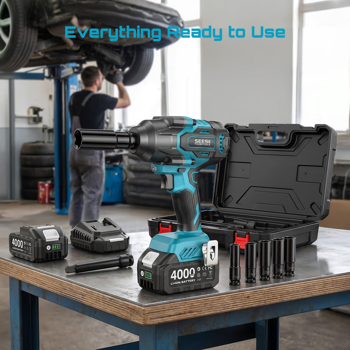 Seesii WH760 sturdy carry case keeps tools organized and portable.