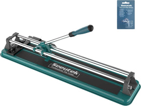 Seeutek manual tile cutter 14 inch with double rails for precise porcelain cuts