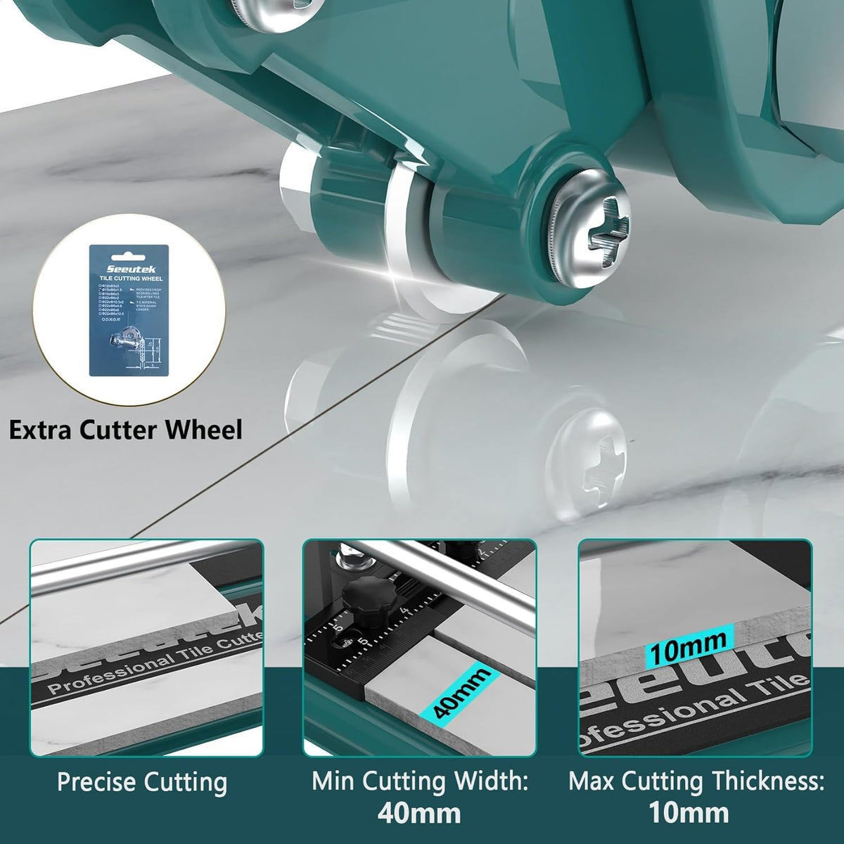 Seeutek tungsten carbide wheel provides durable, smooth scoring