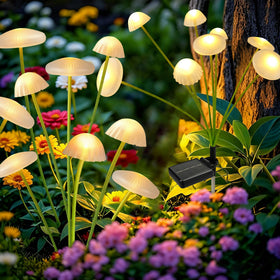 SEEWELUMI swaying-mushroom-lights create an enchanting outdoor glow for evenings outside