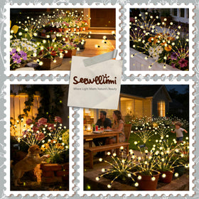 SEEWELUMI pathway and garden decor lighting after dark