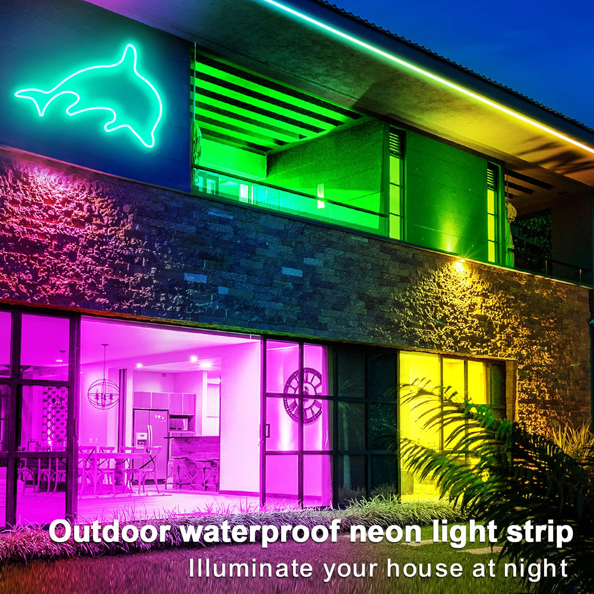 segrass 24v low-voltage neon strip reduces heat and risk