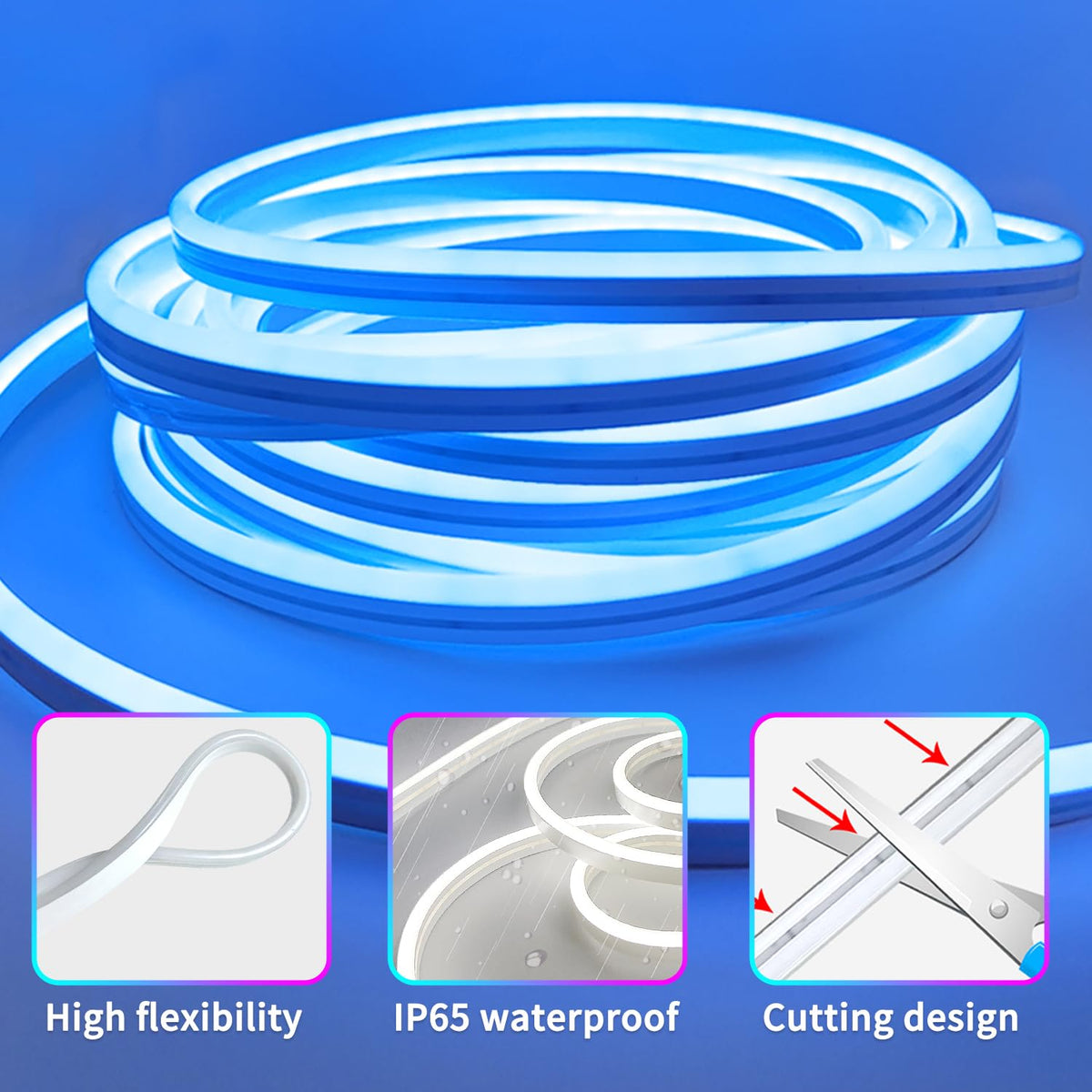 segrass diy-cuttable neon strip for personalized decor