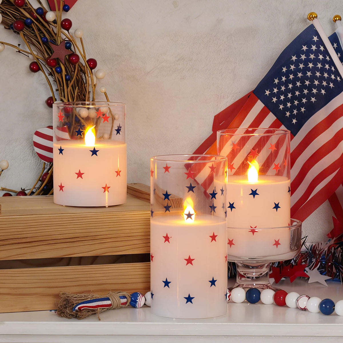 SEHNSY remote-controlled pillar candles provide effortless room-wide control