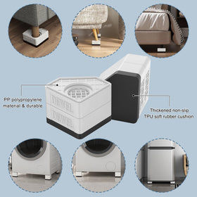 SEISSO height-increase pads help air circulation and easier reach for maintenance.
