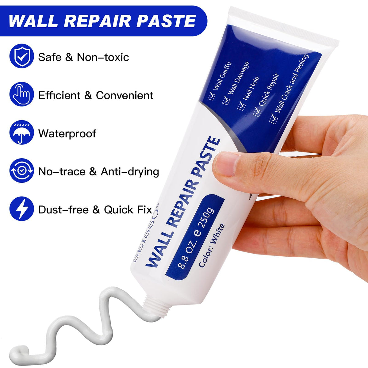 SEISSO user manual guiding quick, easy wall repairs.
