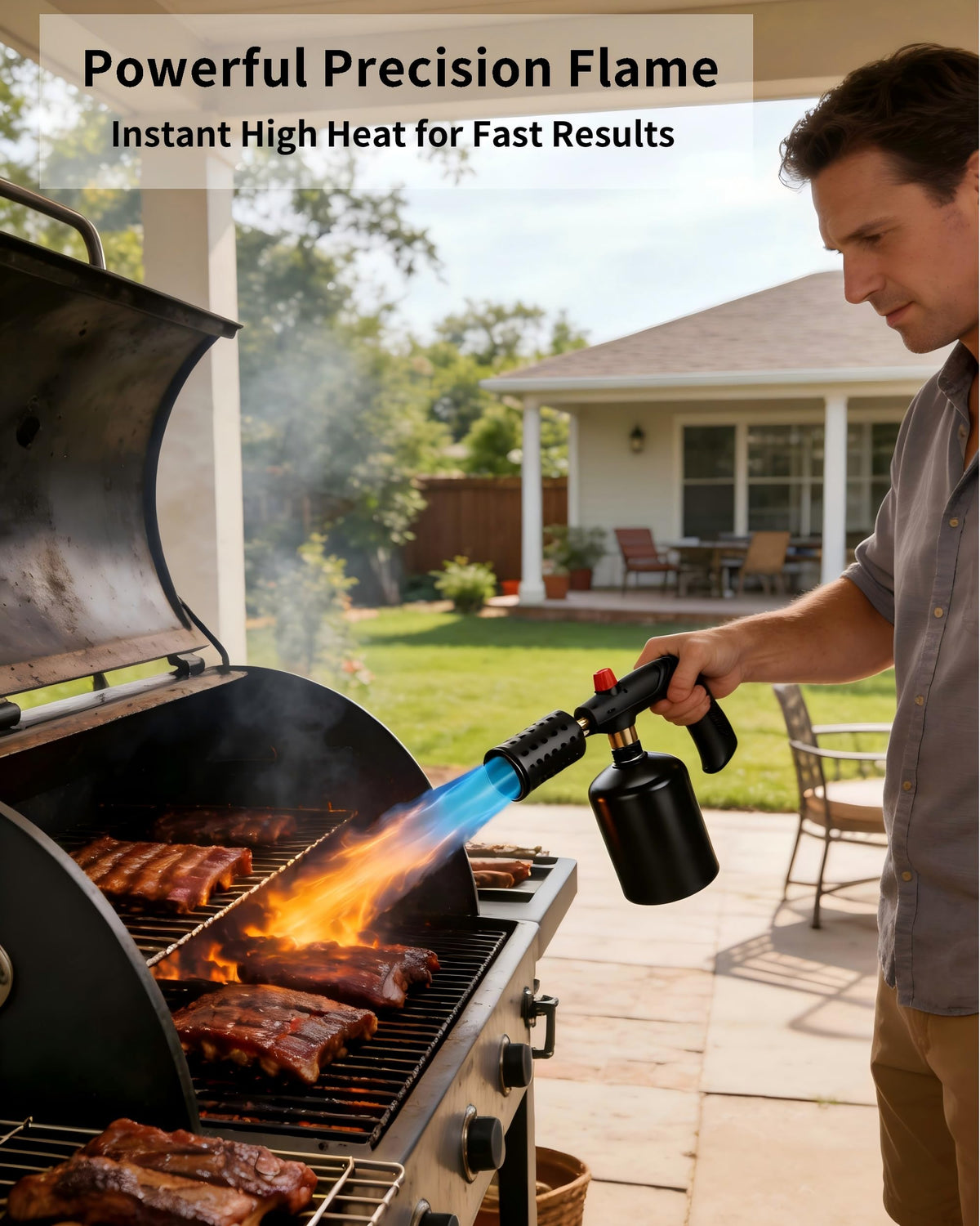 Seiyeje propane torch safety lock ensures safer handling and storage.