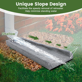Sekcen rubber splash block gray offers durable weather resistance.