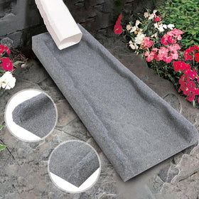 Sekcen splash block side view highlighting compact, lightweight installation.