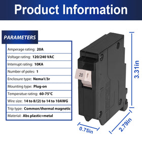 Sekelo thermal magnetic 120/240V breaker demonstrates rapid fault response.