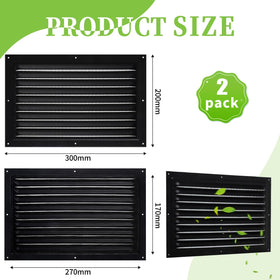 Sel Natural attic vent side view 8x12 complements siding while ventilation