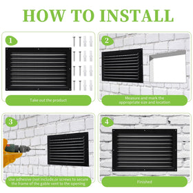 Sel Natural versatile vent for garage shed and basement