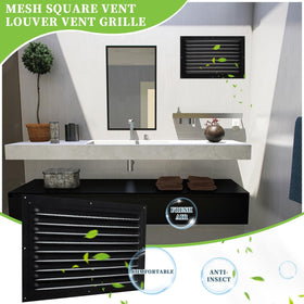 Sel Natural vent back with screen mesh protects from insects