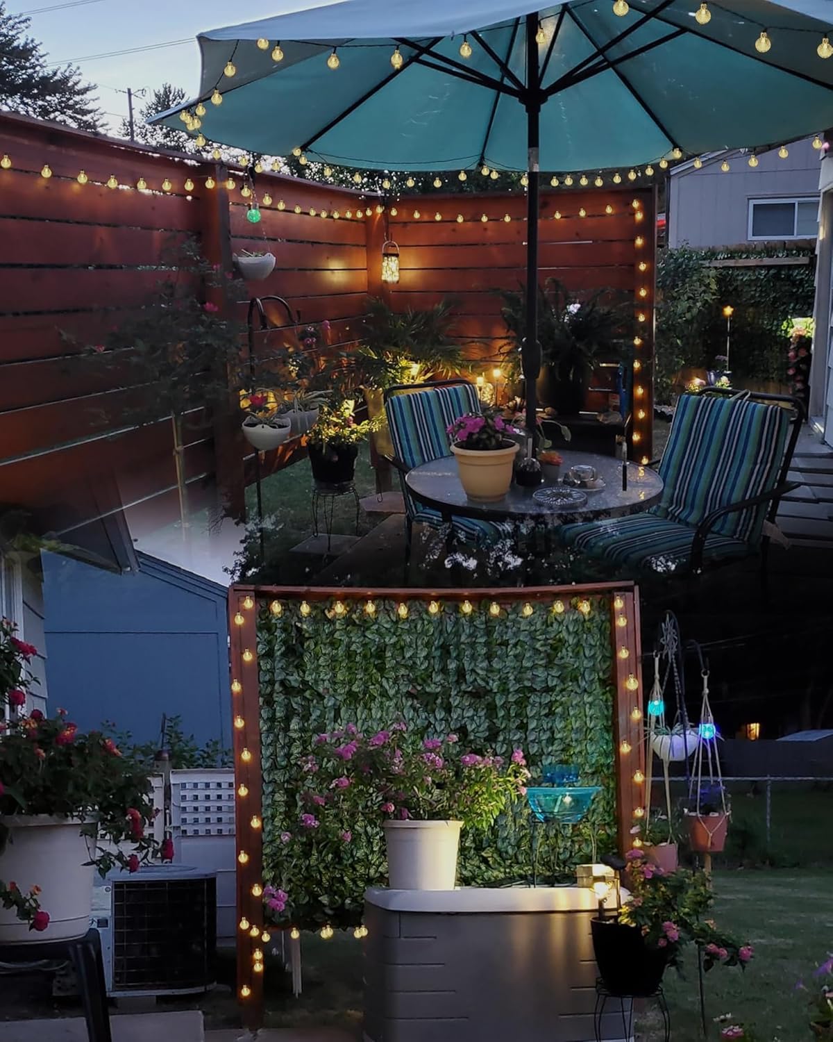 Selarlyt dreamy crystal bubbles illuminate patios and weddings at night
