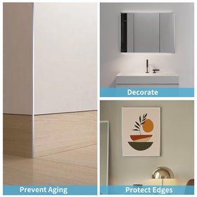 SELECT LIGHTING durable aluminum edge trim for kitchen backsplashes.