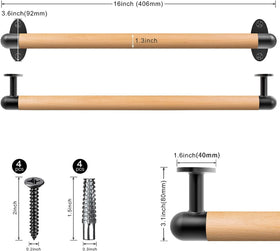 SELEWARE beech wood handle offers warm, comfortable grip