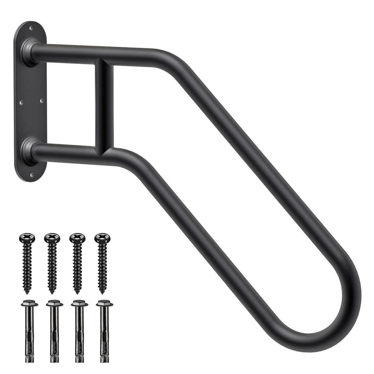 SELEWARE heavy-duty outdoor handrail on wall for secure 1-3 step support