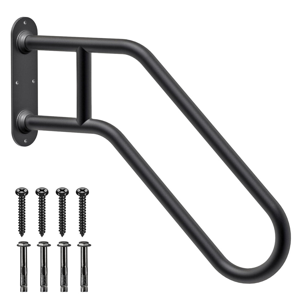 SELEWARE heavy-duty outdoor handrail on wall for secure 1-3 step support