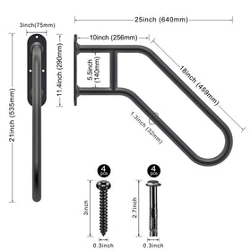 SELEWARE U-shape safety handle with 13-inch grip for stability outdoors