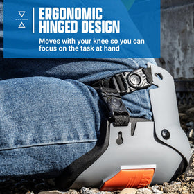 Sellstrom KneePro Ultra Flex III hinge mechanism for smooth movement.