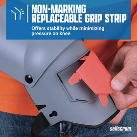 Sellstrom KneePro Ultra Flex III durable outer shell protection on rugged surfaces.