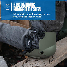 Hinged design of Sellstrom Ultra Flex III knee pad follows knee movement
