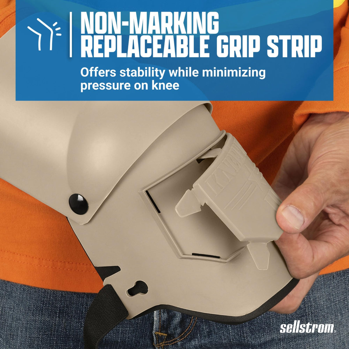 Sellstrom Ultra Flex III kneepad non-marking grip strip on floors