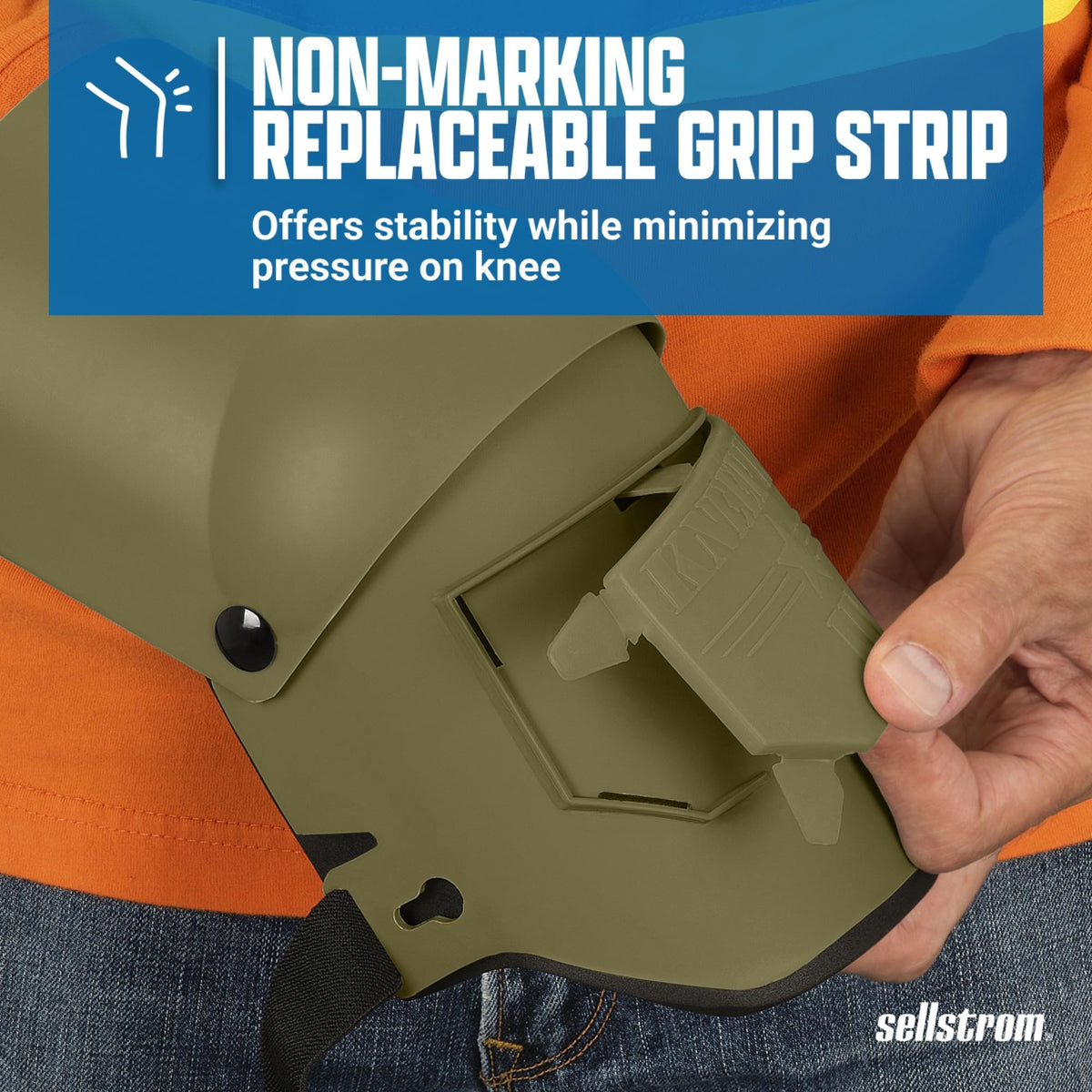 Sellstrom Ultra Flex III kneepad on-site performance supports construction, roofing, flooring, and landscaping tasks.