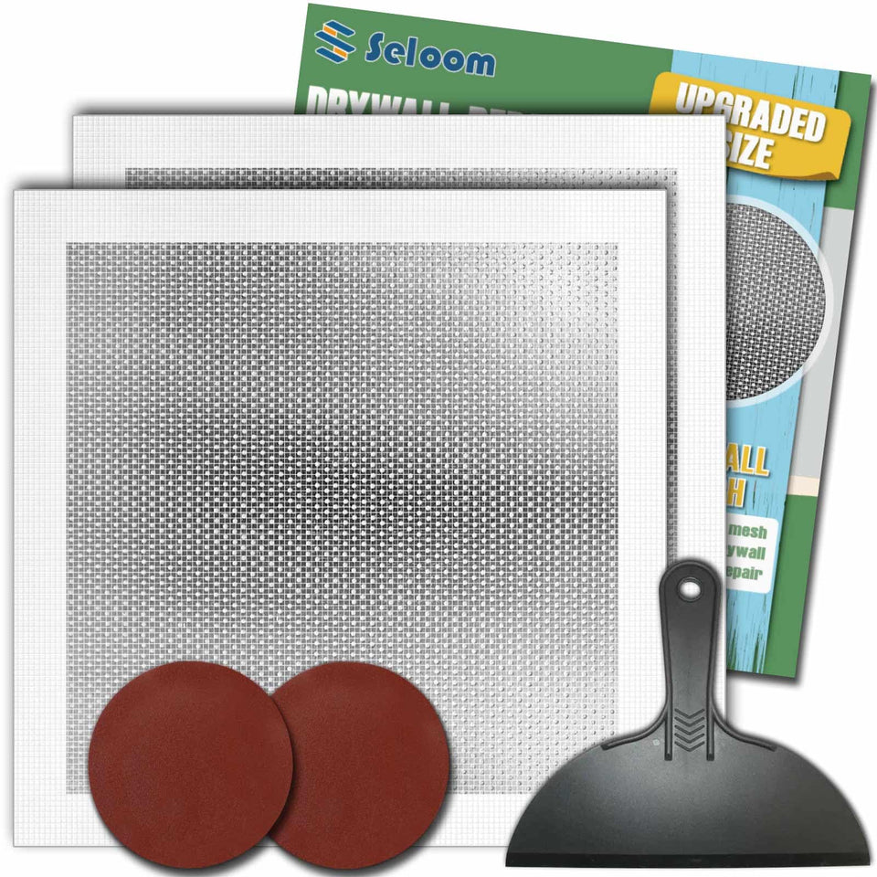 Seloom drywall repair kit 12x12 patch close-up for seamless wall repair.