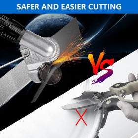 Selumie cutting steel sheet with clean, accurate edges.