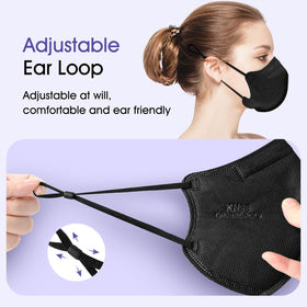 Semask KN95 adjustable earloops for a personalized fit