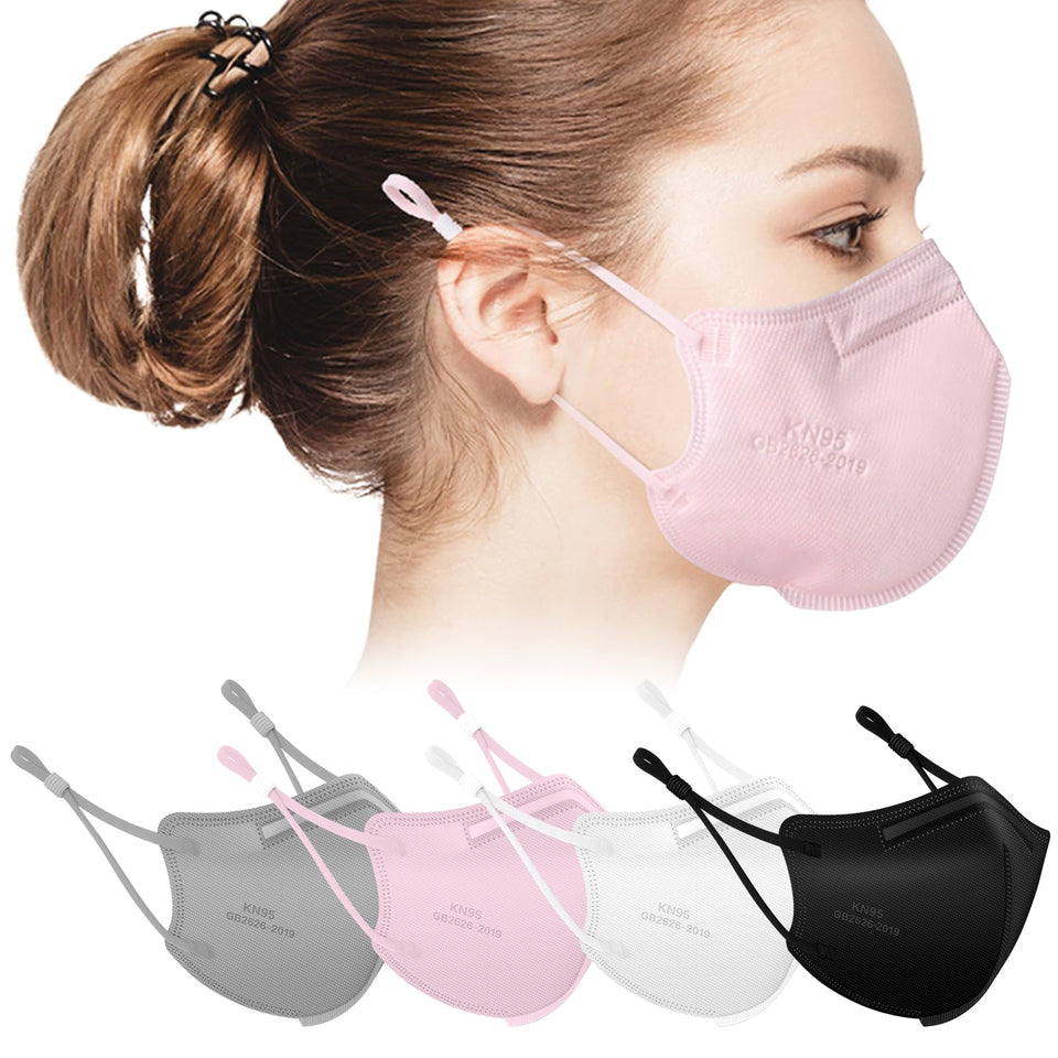 Semask KN95 adjustable masks 40-pack, secure fit for crowds.