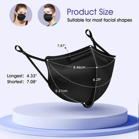 Semask KN95 adjustable masks with adjustable earloops for secure, customized fit