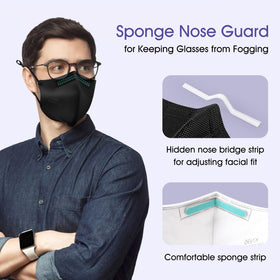Semask KN95 nose bridge foam reduces fogging for glasses