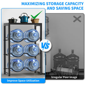 Semoprus space-saving design maximizes floor area for multiple bottles.