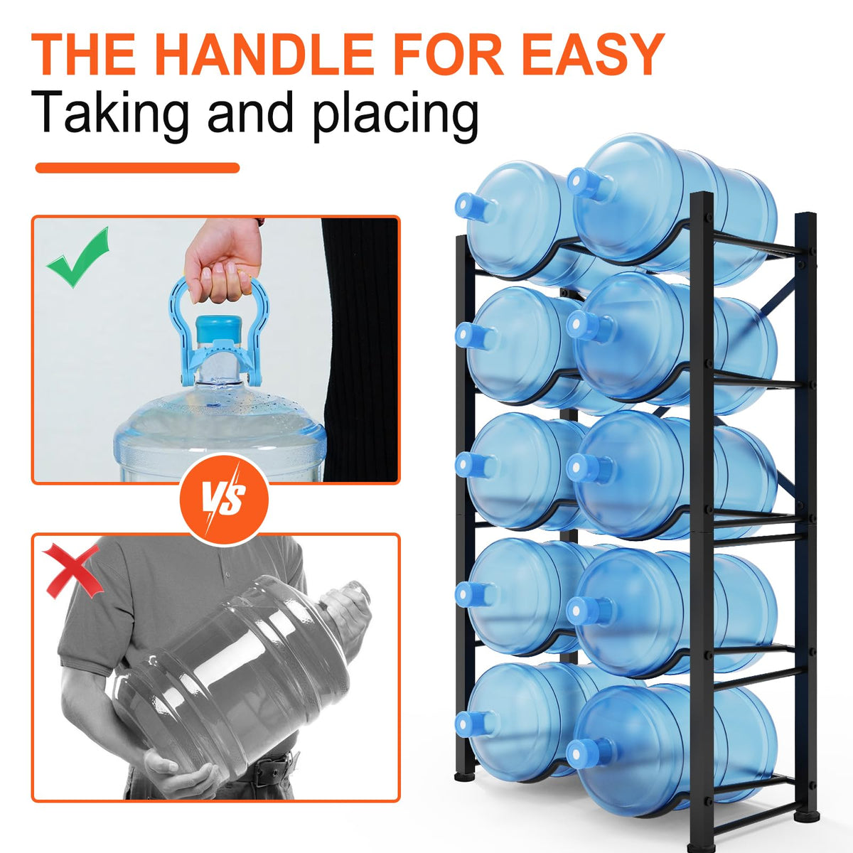Semoprus rack assembly image illustrates easy setup with included tools.