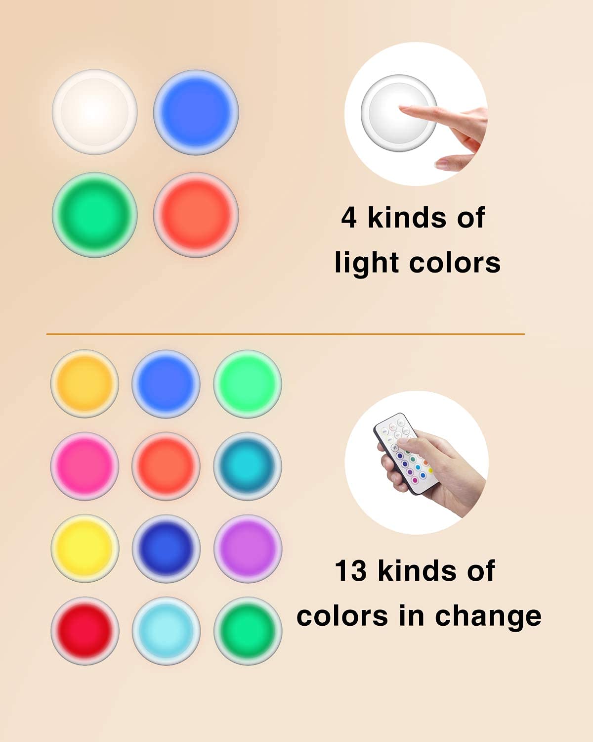 SEMSMOKS 13-color RGB options brighten any room with mood lighting.