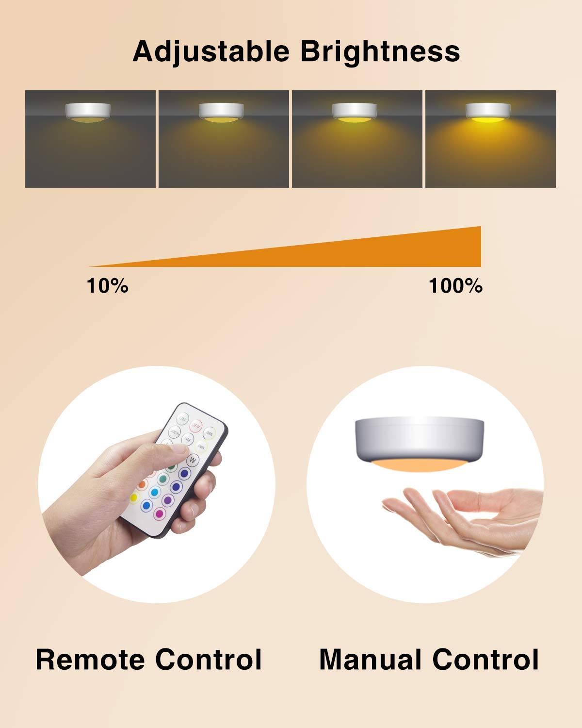 SEMSMOKS puck light under cabinet scene adds task lighting.