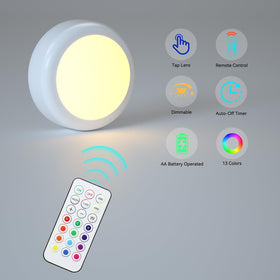 SEMSMOKS under-cabinet puck light brightens counters and shelves