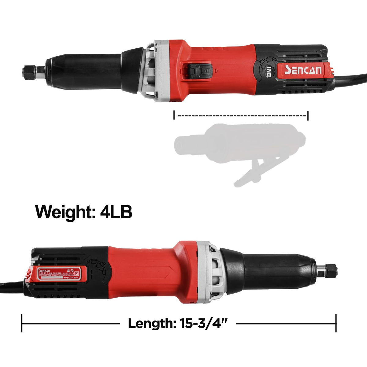 SENCAN ideal for welding prep, rust removal, and surface finishing tasks