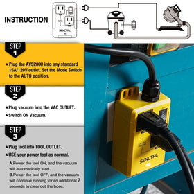 Senctrl AVS2005 compatible with table saws and other tools