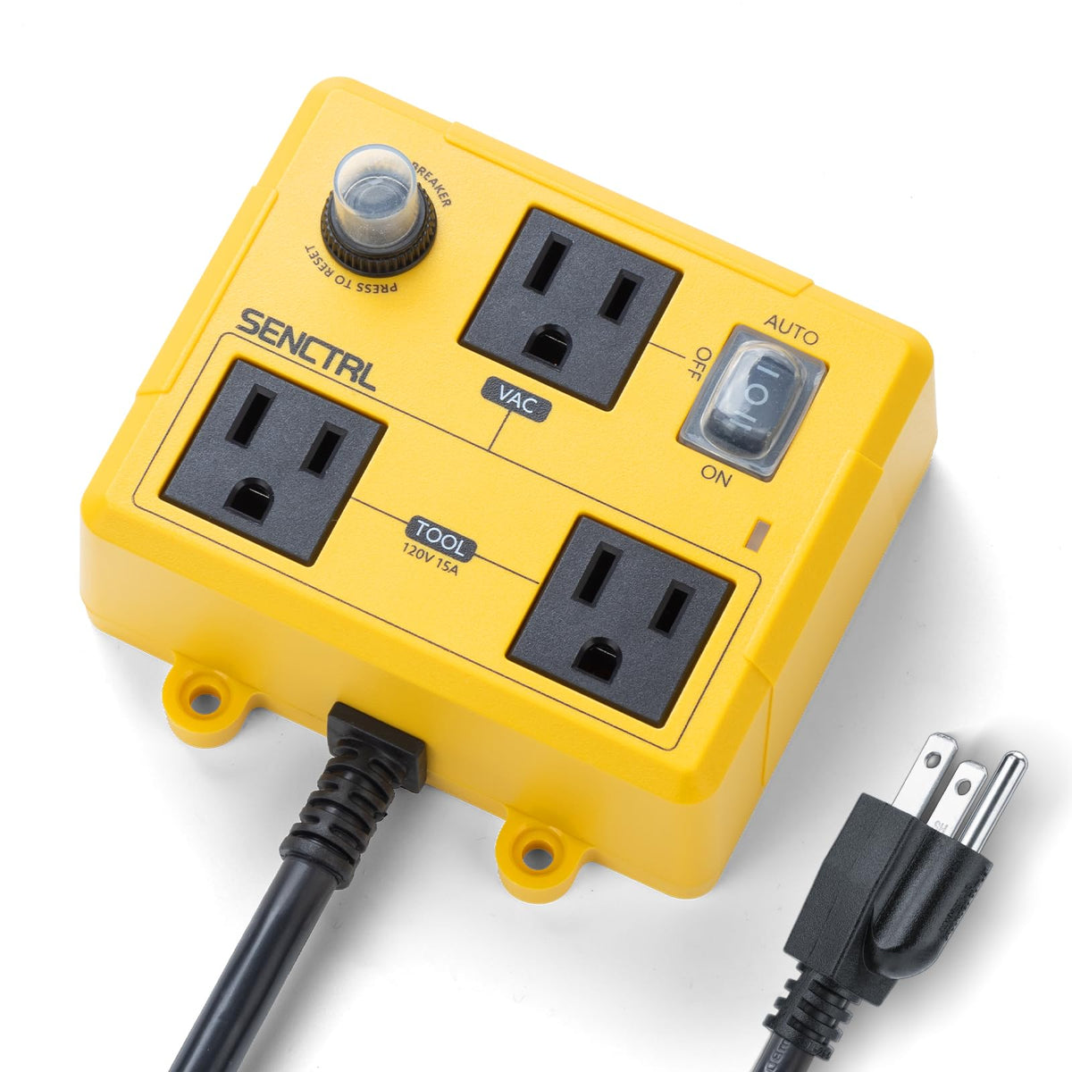 SENCTRL AVS3000 front view showing compact design for easy setup and safety.