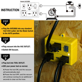 SENCTRL AVS3000 overload protection keeps tools safe during use.