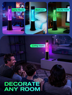 SENCU Glitter Tornado Lamp battery option for travel-friendly light.