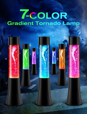 SENCU Glitter Tornado Lamp color-changing LEDs for playful mood lighting.