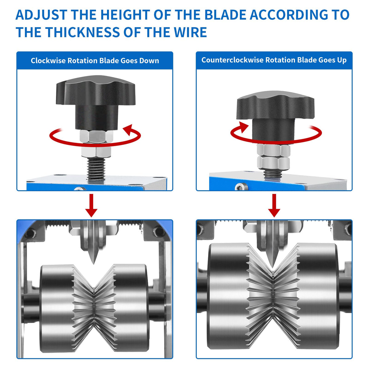 65Mn blades deliver durability and sharpness for repeated use