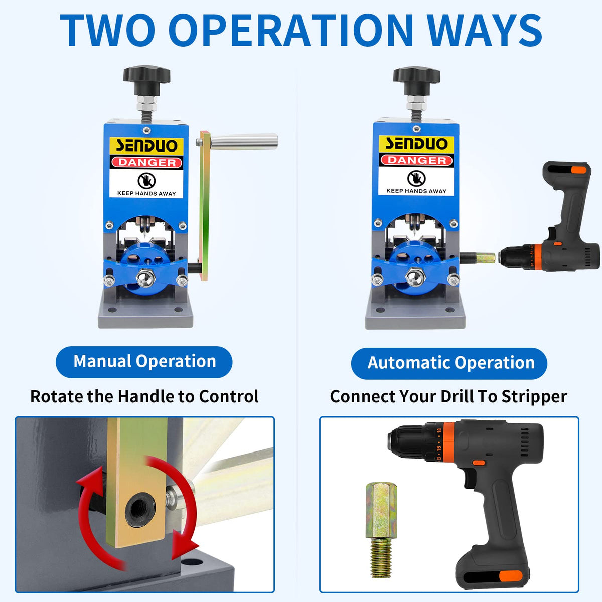 Upgraded passing wheel grips waste wires firmly to prevent slipping